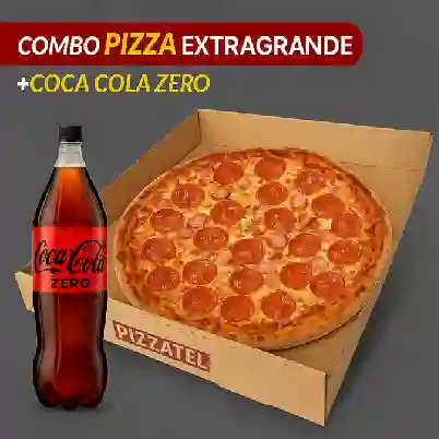 Combo pizza extragrande + coca cola 1.5l