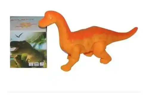 Juguete Dinosaurio Rex Con Movimiento y Sonido Naranja