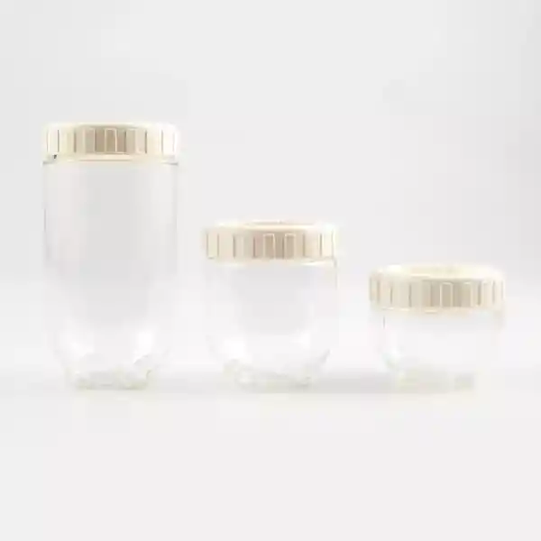 Estra Set Recipiente Interlock Circulares Herméticos