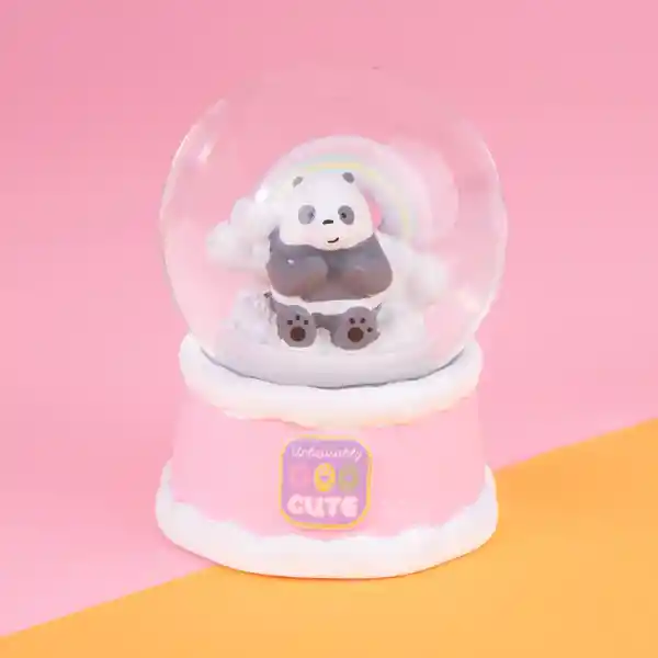 Esfera de Cristal Panda Nubes Serie we Bare Bears Miniso