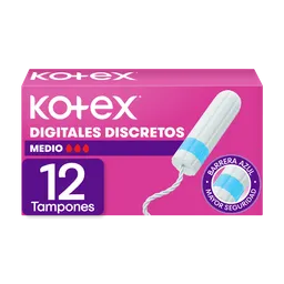 Tampones Kotex Digital Medio 12U