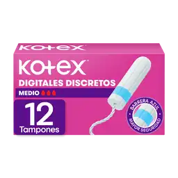 Tampones Kotex Digital Medio 12U