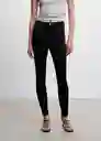 Pantalón Jean Anne Tejano Negro Talla 50 Mujer Mango