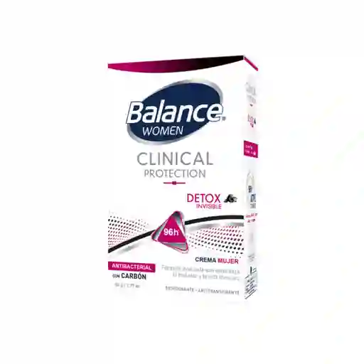 Desodorante Balance Crema Clinical Detox Invisible Mujer 50Gr
