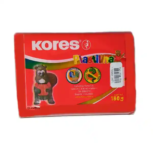 Kores Plastilina Roja 34003