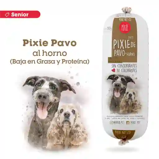 Pixie Alimento Horneado Sabor a Pavo para Perro Senior