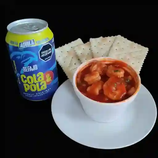 Coctel de camarones+colapola
