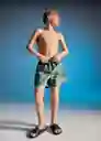 Short Bañador Military Khaki Talla 09 Niños Mango