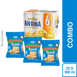 Combo Alpina Snack Queso Parmesano Deshidratado + Andina