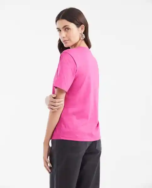 Camiseta Graphic Tee Embellishment Rosado Talla M Chevignon