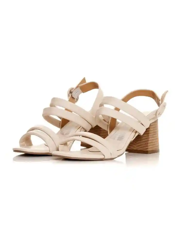 Sandalias Tacón Nude Talla 35