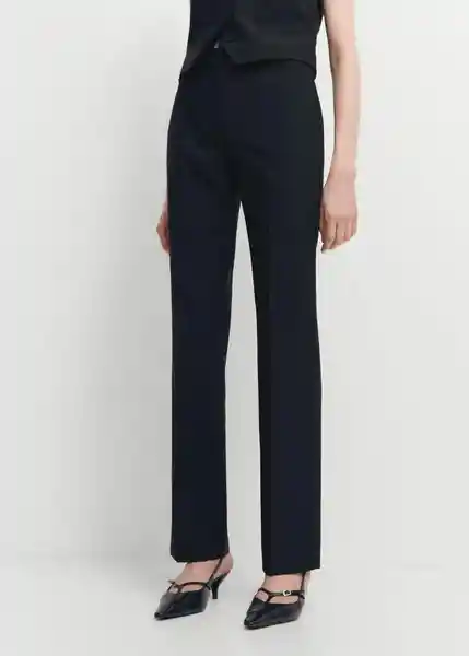 Pantalón Jordan Negro Talla 34 Mujer Mango