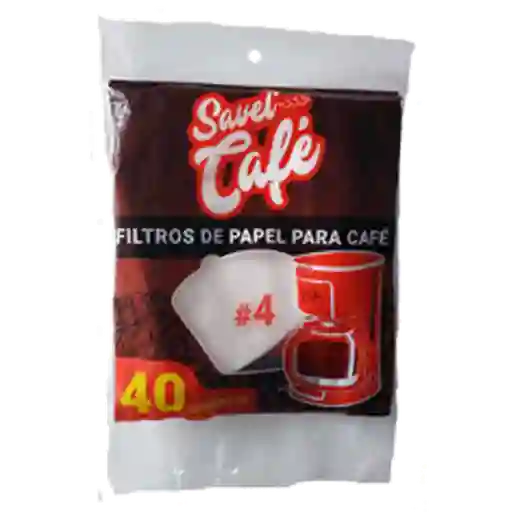 Savel Café Filtro de Papel para Café # 4