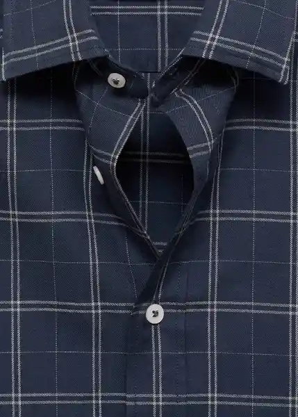 Camisa Roma Navy Talla S Hombre Mango