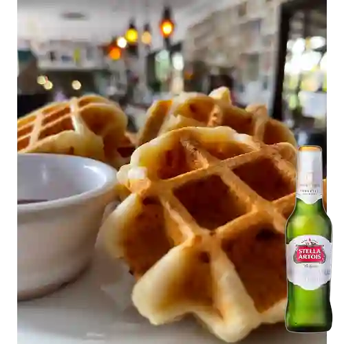 Combo Mini Waffles Pandebono + Stella Artois 330ml