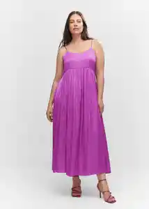 Vestido Isidi Fucsia Talla S Mujer Mango