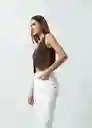 Chaleco Tejido Mujer Verde Olivo Ultra Oscuro Talla S 482G009 Naf Naf