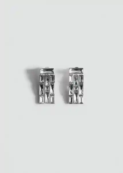 Pendientes Shinny Plata Talla 99 Mujer Mango