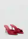 Sandalias Flor Rojo Talla 35 Mujer Mango