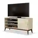 Muebles 2020 Mesa tv Vince Blanco Apagado/Savana