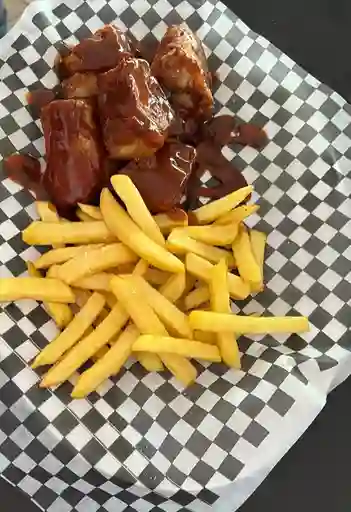 Arroz + Costillitas BBQ+ Papas a la Francesa