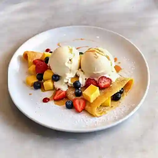 Crepe con Helado