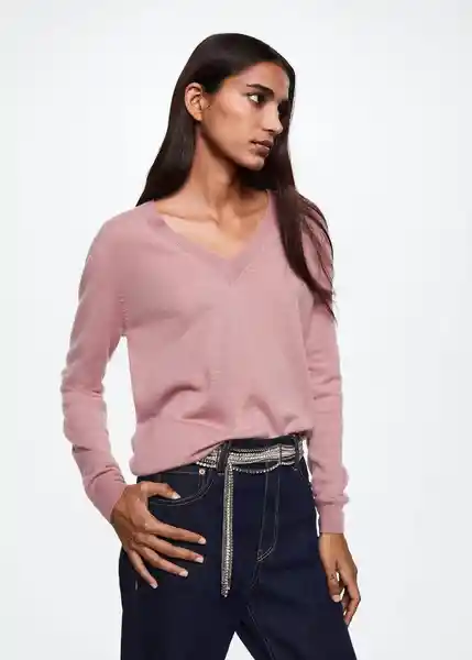 Jersey Serranov Rosa Palo Talla M Mujer Mango