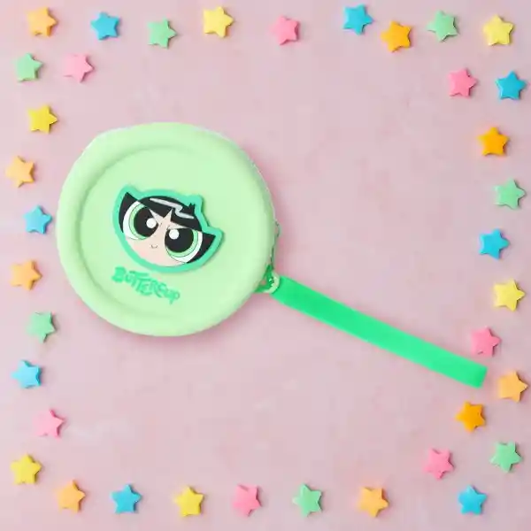 Monedero Redondo Serie Las Chicas Súper Poderosas Verde Miniso