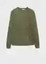 Jersey Avena Verde Talla L Hombre Mango