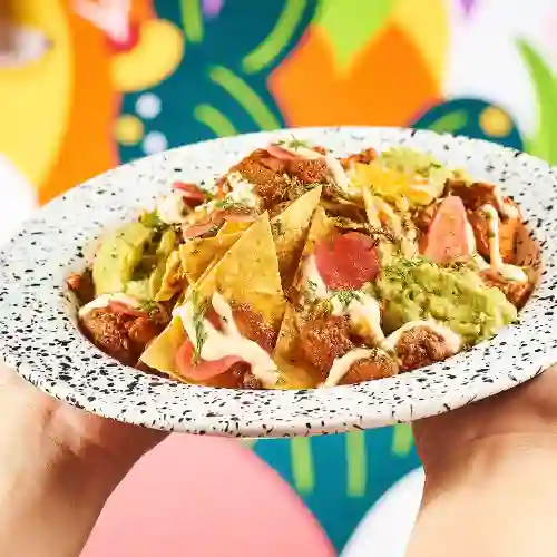 Nachos con Carne Al Pastor