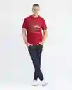 T-shirt Graphic Togs Rojo Marsala Ultraoscuro Talla S Hombre Chevignon