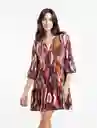  Vestido Lolu Mujer Rosa Rubor Oscuro Talla S Naf-Naf 