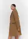 Abrigo Khalo Camel Talla S Mujer Mango