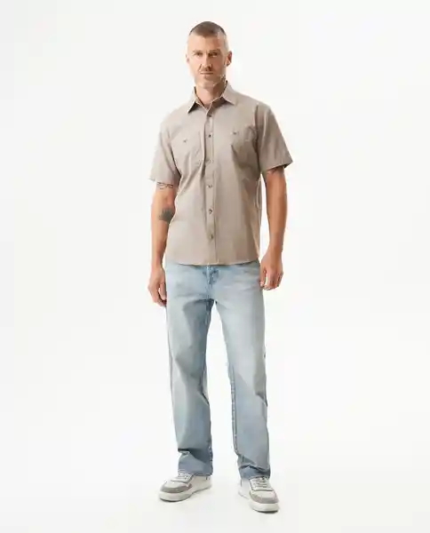 Camisa Pockets Gris Industrial Medio Talla S Chevignon