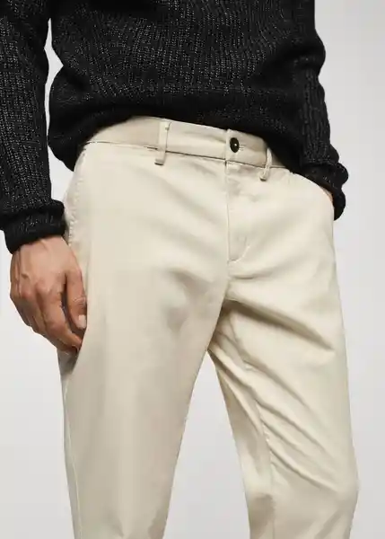 Pantalón Prato Piedra Talla 40 Hombre Mango