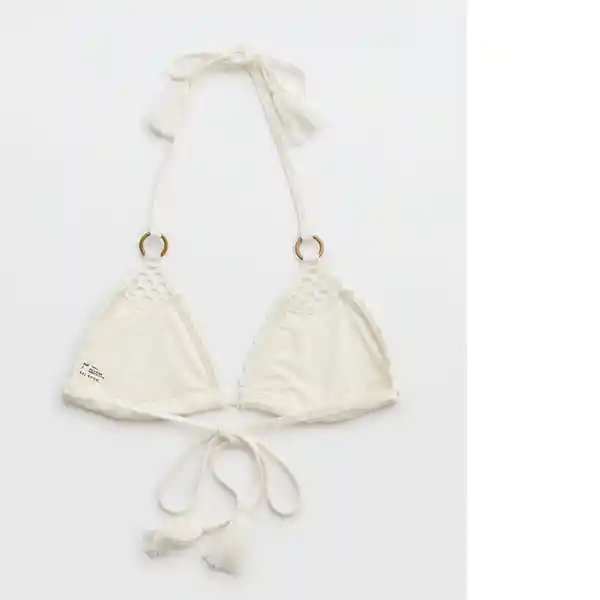 Brasier Ropa Aerie Blanco Talla: SMALL 5035125 American Eagle