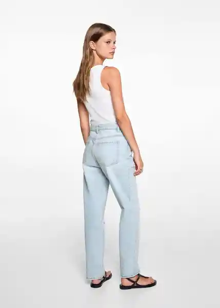 Jean Mom Tejano Claro Talla 21 Niñas Mango