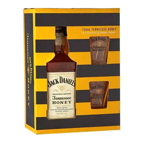 Jack Daniels Kit Whiskey Stenness Miel + Vaso