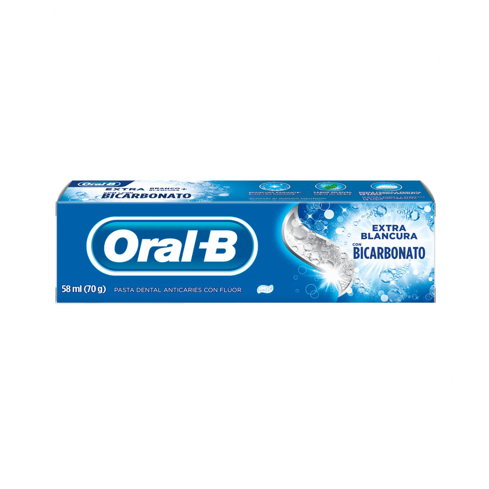 Oral-B Pasta Dental Extra Blanco con Bicarbonato 70 g