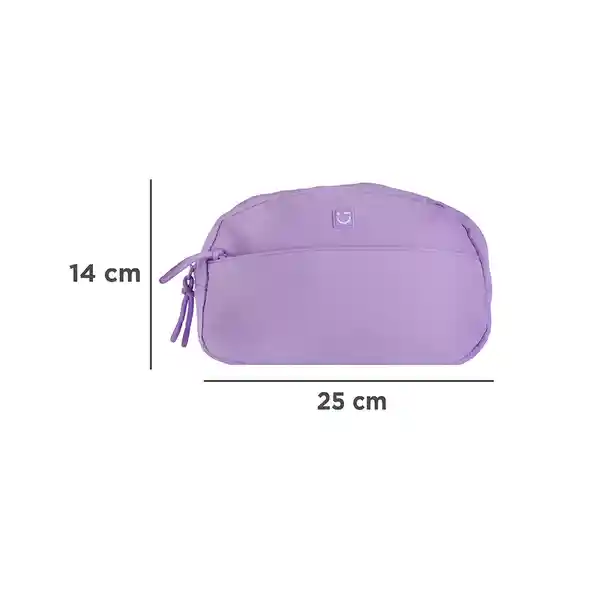 Cosmetiquera Con Cierre Enfrente Lila Miniso