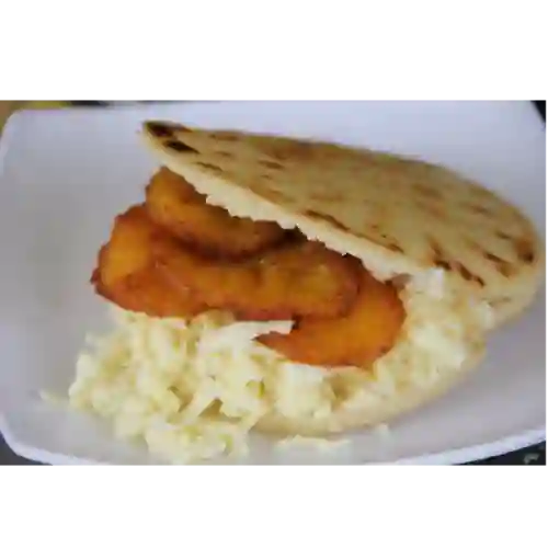 Arepa Plátano y Queso