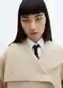 Abrigo Conguito Piedra Talla M Mujer Mango