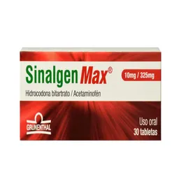 Sinalgen Max Tabletas (10 mg/325 mg)