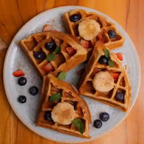 Waffle de Avena y Banano