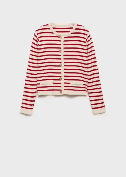 Cárdigan Eliot Rojo Talla M Mujer Mango