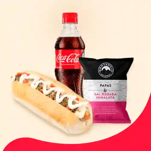 Choriperro Arg + Papas Mont + Coca Cola