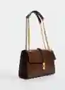 Bolso M Adeli Cuero Talla 99 Mujer Mango