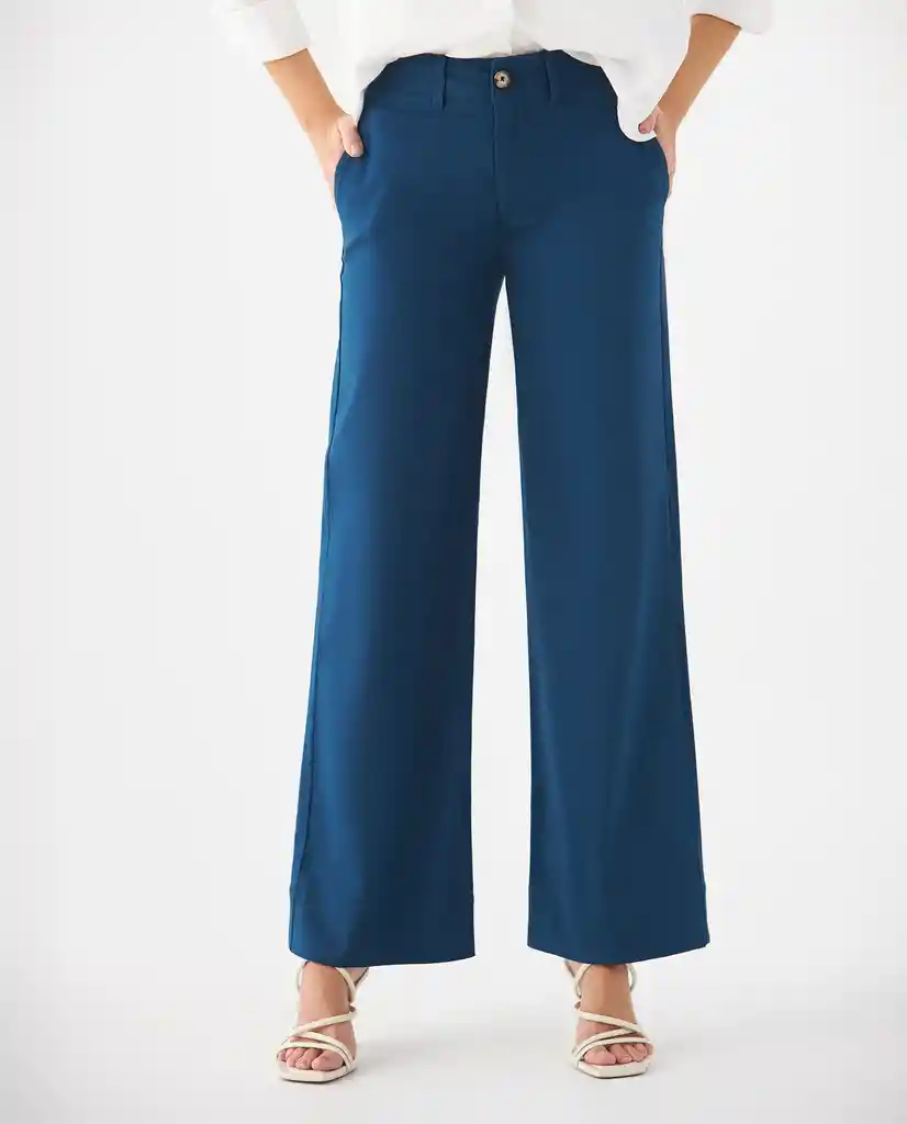 Pantalón Azul Claro Cielo Limpio Talla 10 639F035 Esprit