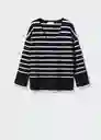 Saco Jersey Tortugav Negro Talla 24 Mujer Mango