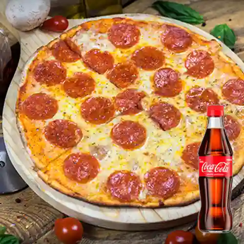 Combo Pizza Pepperoni + Coca Cola Original 300ML